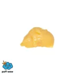 Live rosin concentrate in a yellowish hue with Puff Wow logo, featured on a cannabis product page for online purchase.