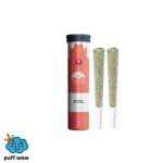 Strawberry Diamond Drip Infused Pre-Roll 2 Pack (1.4g) in branded packaging, featuring two pre-rolled joints, displayed on a white background.